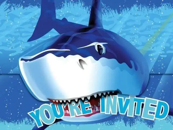 Shark Splash Invitations - Party Expo