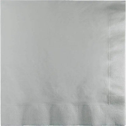 Shimmering Silver Lunch Napkins - Party Expo