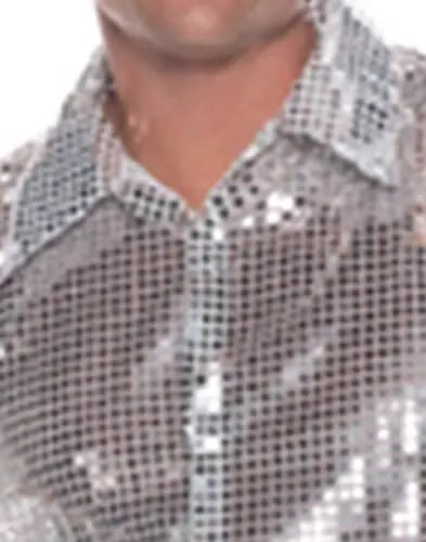 Silver Sequin Shirt (One Size fits Most) - Party Expo