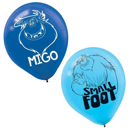 Small Foot - 12" Latex Balloons (6ct) Party Expo  