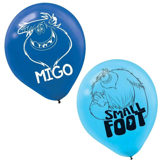 Small Foot - 12" Latex Balloons (6ct) Party Expo  