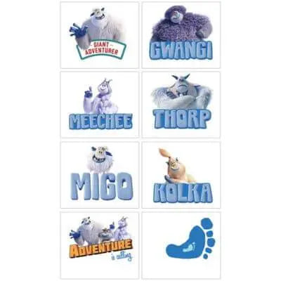 Small Foot - Yeti And Company Tattoos - Party Expo