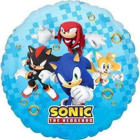 Sonic the Hedgehog - 18" Blue Mylar Balloon #444 Party Expo  