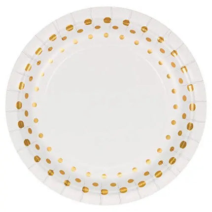 Sparkle & Shine - 7" Dessert Plates - Gold Party Expo  