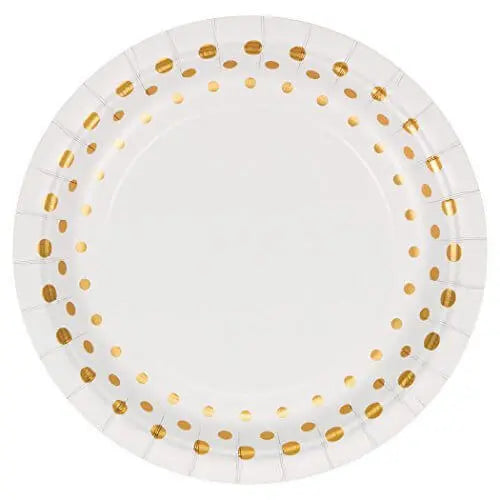 Sparkle & Shine - 7" Dessert Plates - Gold Party Expo  