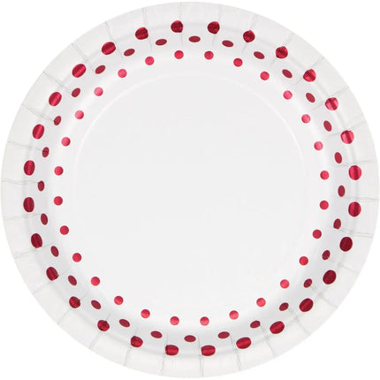 Sparkle & Shine - 7" Dessert Plates - Ruby Party Expo  