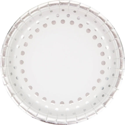 Sparkle & Shine - 9" Dinner Plates - Silver Party Expo  