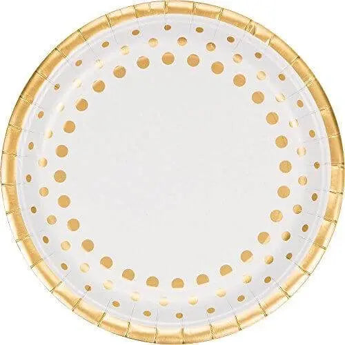Sparkle & Shine - Banquet Foil Plates - Gold - Party Expo