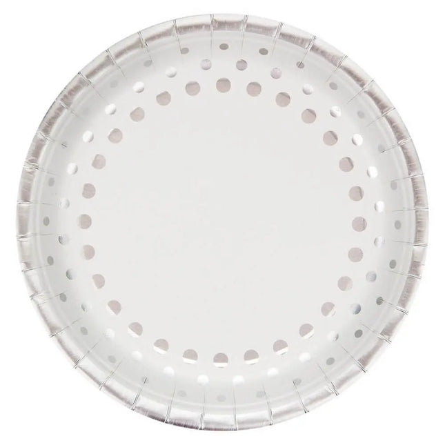 Sparkle & Shine - Banquet Foil Plates - Silver - Party Expo