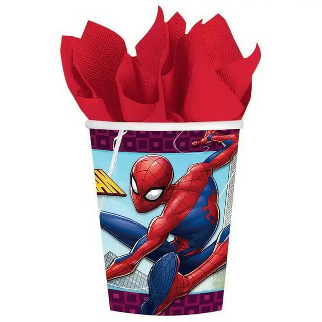 Spiderman - 9oz Paper Cups (8ct) - Party Expo