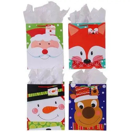 Sq Lg Favorite Friends Matte Gift Bag - Party Expo