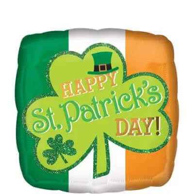 St. Patrick's Day - 18" Sparkle Mylar Balloon #381 Party Expo  