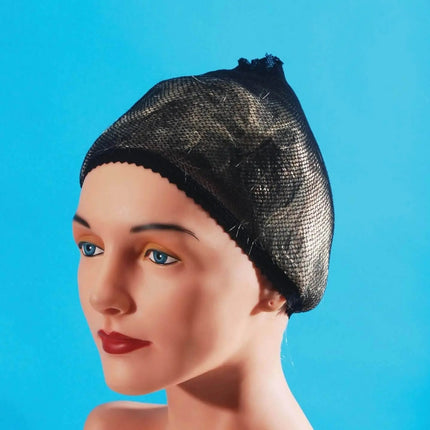 Star Power Hair Stay Net / One Size Costume Wig Cap - Black - Party Expo