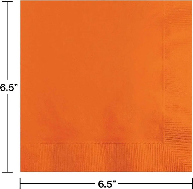 Sunkissed Orange Lunch Napkins (50ct) - Party Expo