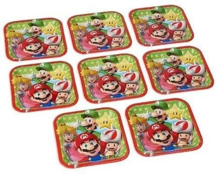 Super Mario - 7" Square Dessert Plates (8ct) Party Expo  