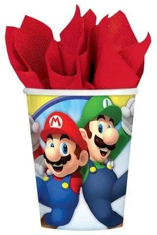 Super Mario - 9oz Paper Cups (8ct) - Party Expo