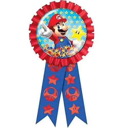 Super Mario - Merit Award Ribbon - Party Expo