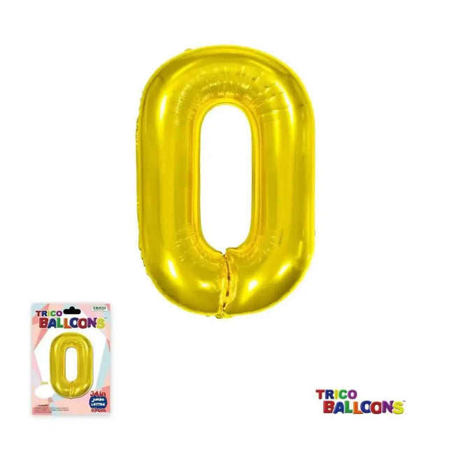 Super Shape Letter O Gold Mylar Balloon Party Expo  
