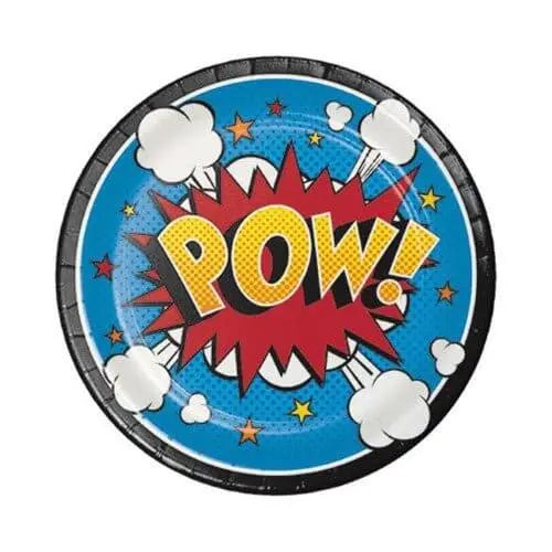 Superhero Slogans - 7" Dessert Plates (8ct) Party Expo  
