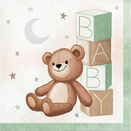 Teddy Bear - Lunch Napkins (16ct) - Party Expo