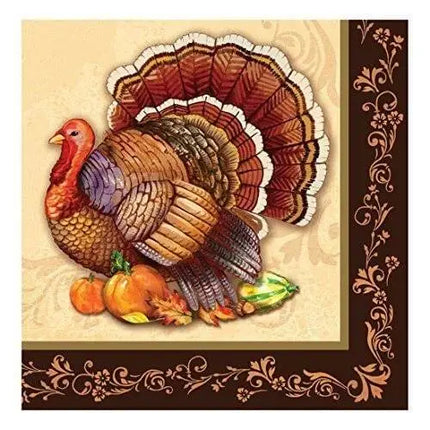 Thanksgiving Splendor Lunch Napkins - Party Expo