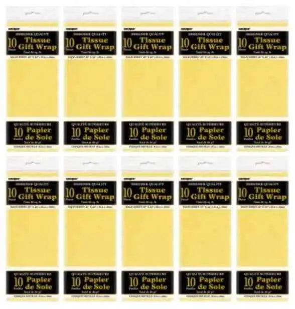 Tissue Paper - Yellow (10ct) Party Expo  