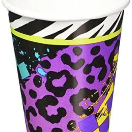 Totally 80's - 9oz Paper Cups (8ct) - Party Expo