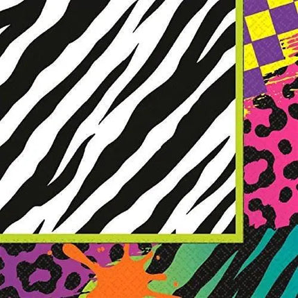 Totally 80's Lunch Napkins (16ct) - Party Expo