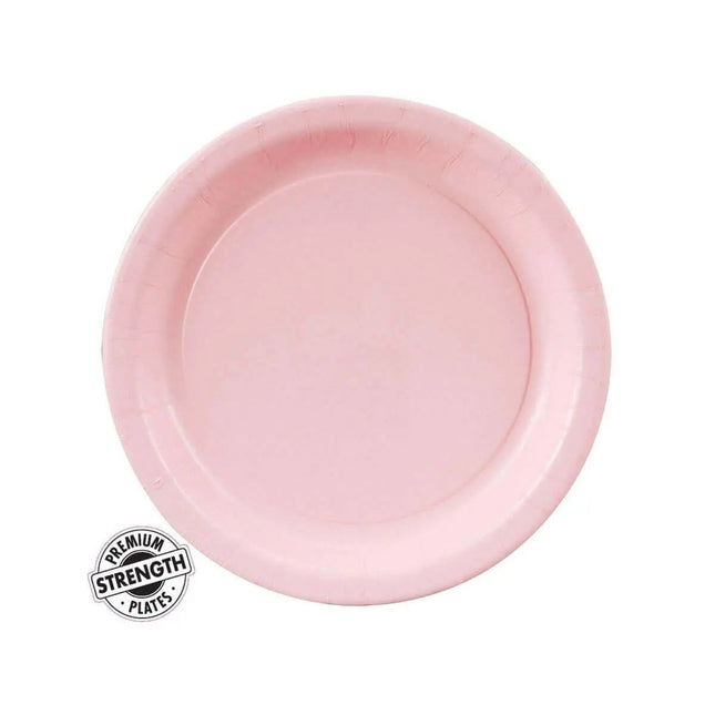 Touch of Color - 7" Premium Strength Dessert Plates - Classic Pink (24ct) Party Expo  