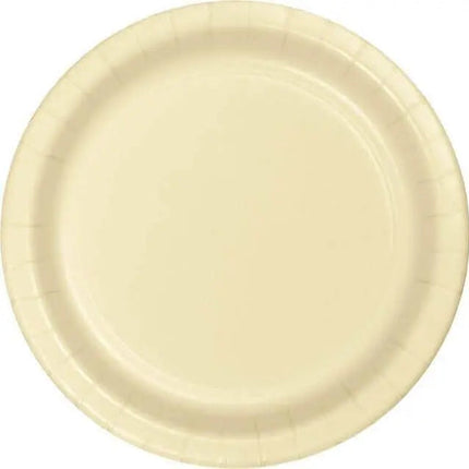Touch of Color - 7" Premium Strength Dessert Plates - Ivory Party Expo  