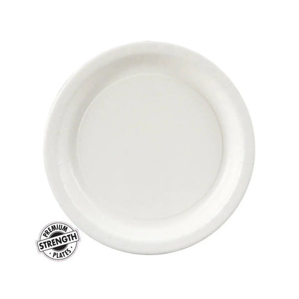 Touch of Color - 7" Premium Strength Dessert Plates - White Party Expo  