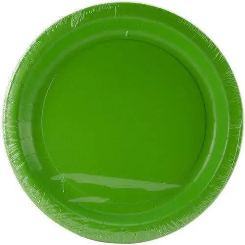 Touch of Color - 9" Premium Strength Dinner Plates - Fresh Lime Party Expo  