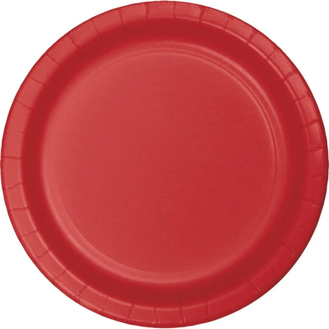 Touch of Color - 9" Premium Strength Dinner Plates - Red Party Expo  