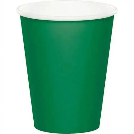 Touch of Color - 9oz Emerald Green Cups (24ct) - Party Expo