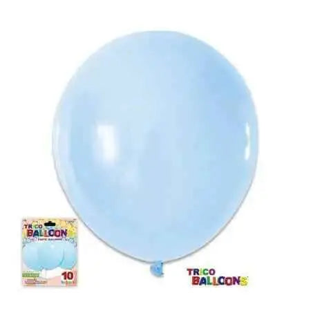 Trico - 12" Pastel Blue Latex Balloons (10ct) Party Expo  