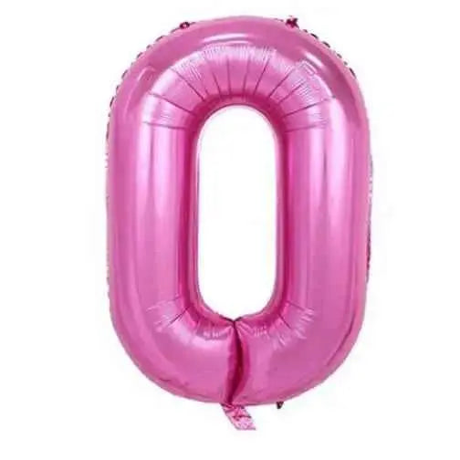 Trico - 34" Number '0' Mylar Balloon - Pink Party Expo  