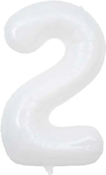 Trico - 34" Number '2' Mylar Balloon - White Party Expo  