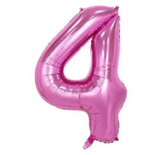 Trico - 34" Number '4' Mylar Balloon - Pink Party Expo  