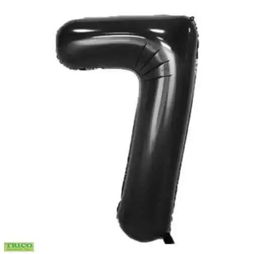 Trico - 34" Number '7' Mylar Balloon - Black Party Expo  