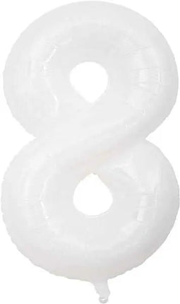 Trico - 34" Number '8' Mylar Balloon - White Party Expo  