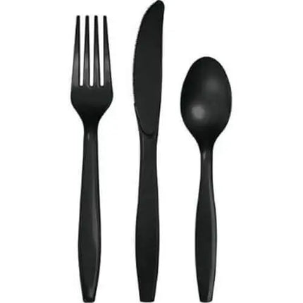 Value Black Velvet Assorted Cutlery - Party Expo