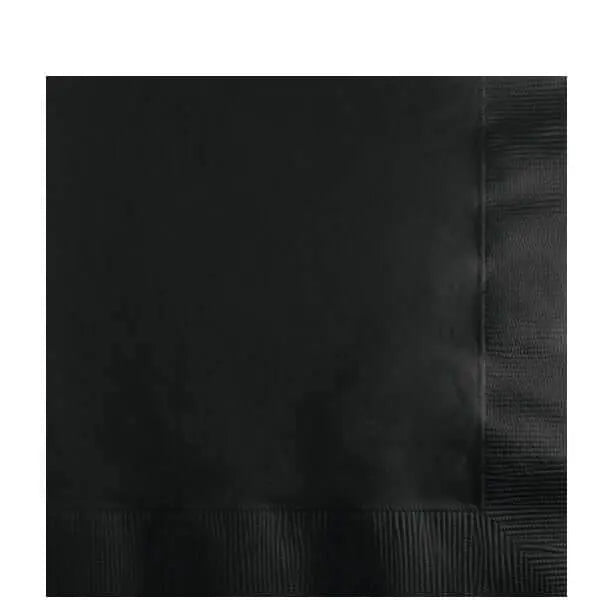 Value Black Velvet Beverage Napkins - Party Expo