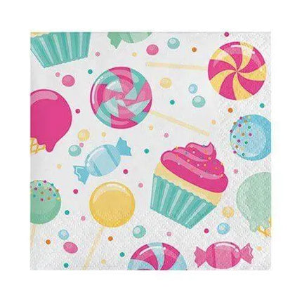 Value Candy Bouquet Beverage Napkins (16ct) - Party Expo