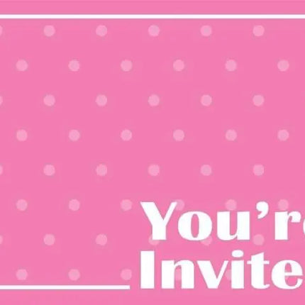 Value Candy Pink Invitation - Party Expo