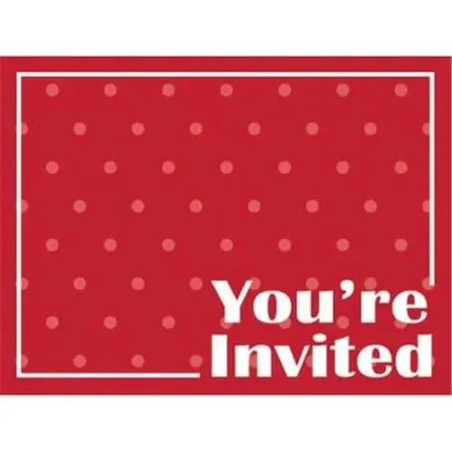 Value Class Red Invitation - Party Expo