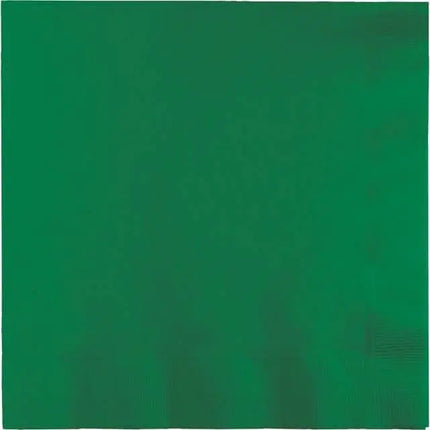 Value Emerald Green Beverage Napkins - Party Expo