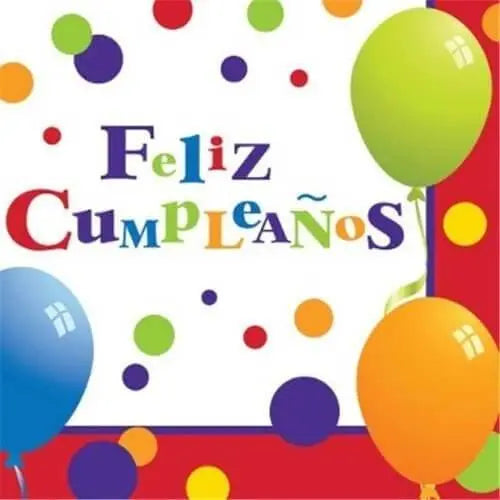 Value Feliz Cumpleanos Lunch Napkins - Party Expo