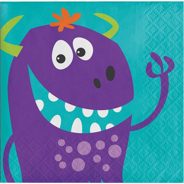 Value Fun Monsters Beverage Napkins - Party Expo