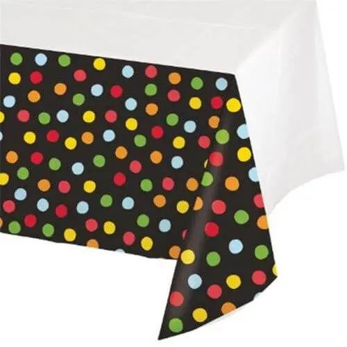 Value Polka Dot Birthday Table Cover - Party Expo