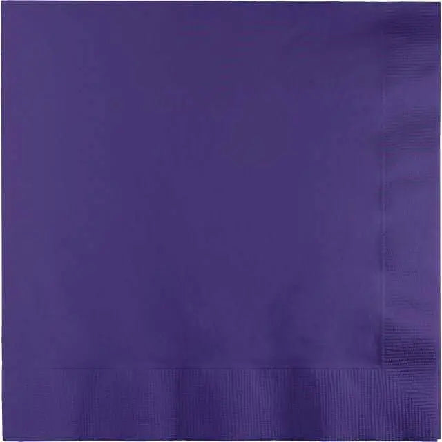 Value Purple Beverage Napkins - Party Expo